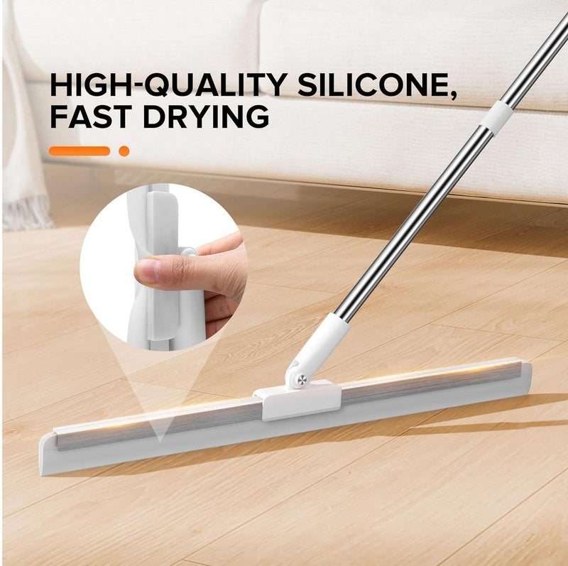 MARK STORE MARKSTORE Rubber Squeegee Broom for Floor 50cm Wide Head Floor Wiper for Bathroom Kitchen Tiles Glass and Wet Areas - Image 2