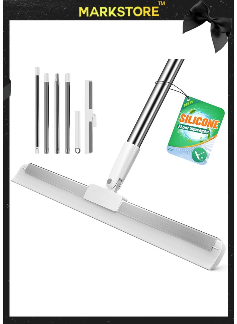 MARK STORE MARKSTORE Rubber Squeegee Broom for Floor 50cm Wide Head Floor Wiper for Bathroom Kitchen Tiles Glass and Wet Areas - Image 1