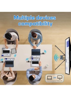 Generic Wireless HDMI Transmitter and Receiver - Plug & Play HDMI Extender for Streaming Video/Audio from Laptop, PC to HDTV/Projector/Monitor, Supports 2.4/5GHz Connectivity.  - Image 4