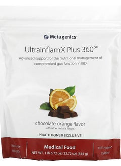 Metagenics UltralnflamX Plus 360° Medical Food Chocolate Orange 22.72 oz (644 g) 