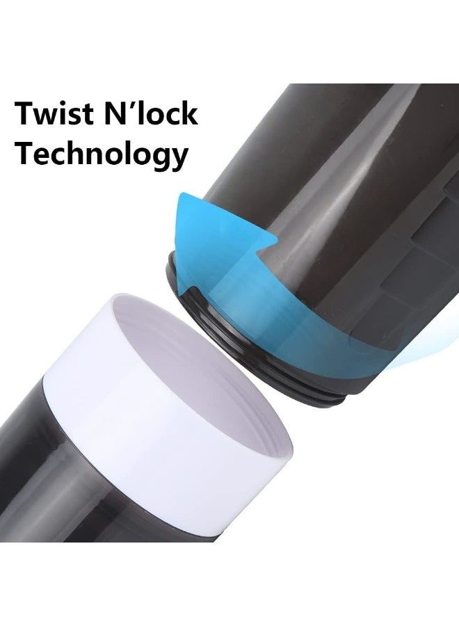 Shaker Bottle,16oz Shaker Cup,Protein Shaker Bottle with Storage & Shaker Ball,GYM Shaker Bottles for Protein Shakes,Sports Shake Mixer Bottle,100% Leak Proof,BPA Free,3 Layer - Image 4