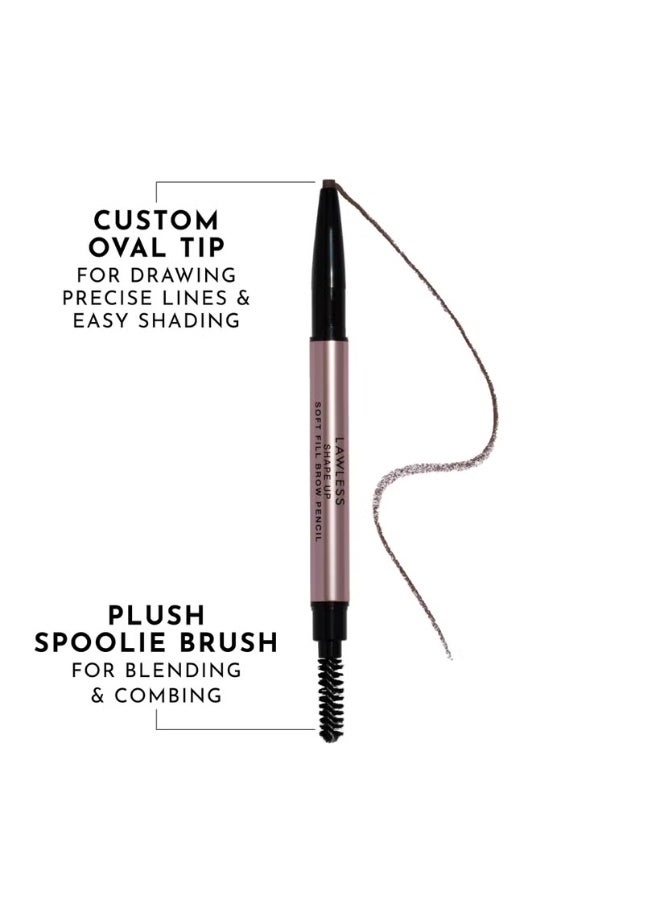 LAWLESS BEAUTY - Shape Up Soft Fill Eyebrow Pencil - Oak - Image 2