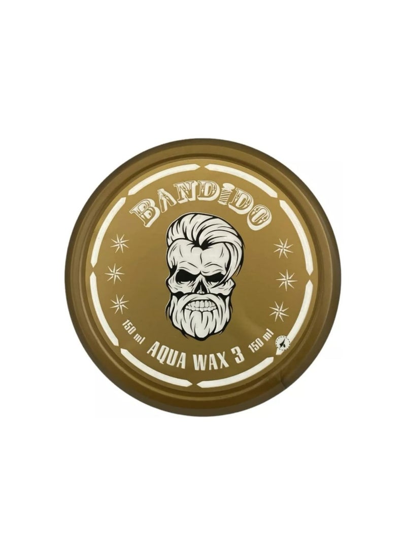 Bandido Aqua Wax Brown Hair Styling Wax for Men Smooth Hold Natural Shine Finish - Image 2