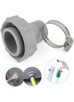 Replacement Swimming Pool Drain Fitting Connects Coleman Pool Plug to Garden Pipe with Hose Clamps