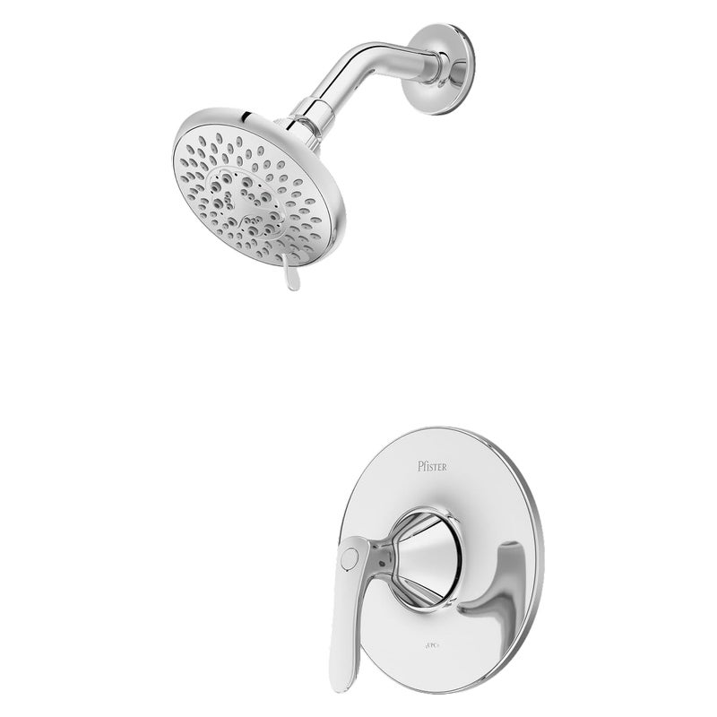 Pfister Weller Shower Only Trim Kit, Valve Not Included, 1-Handle, 2-Hole Install, Polished Chrome Finish, LG897WRC - Image 4
