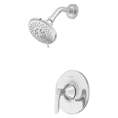 Pfister Weller Shower Only Trim Kit, Valve Not Included, 1-Handle, 2-Hole Install, Polished Chrome Finish, LG897WRC - Image 1