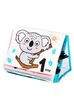 Generic Baby Early Education Animal Desk Calendar Cloth Book Baby Head Up Training Multi-dimensional Color Enlightenment Early Education Cloth Book Spot-Color:Animal World Cloth Book  - Image 1