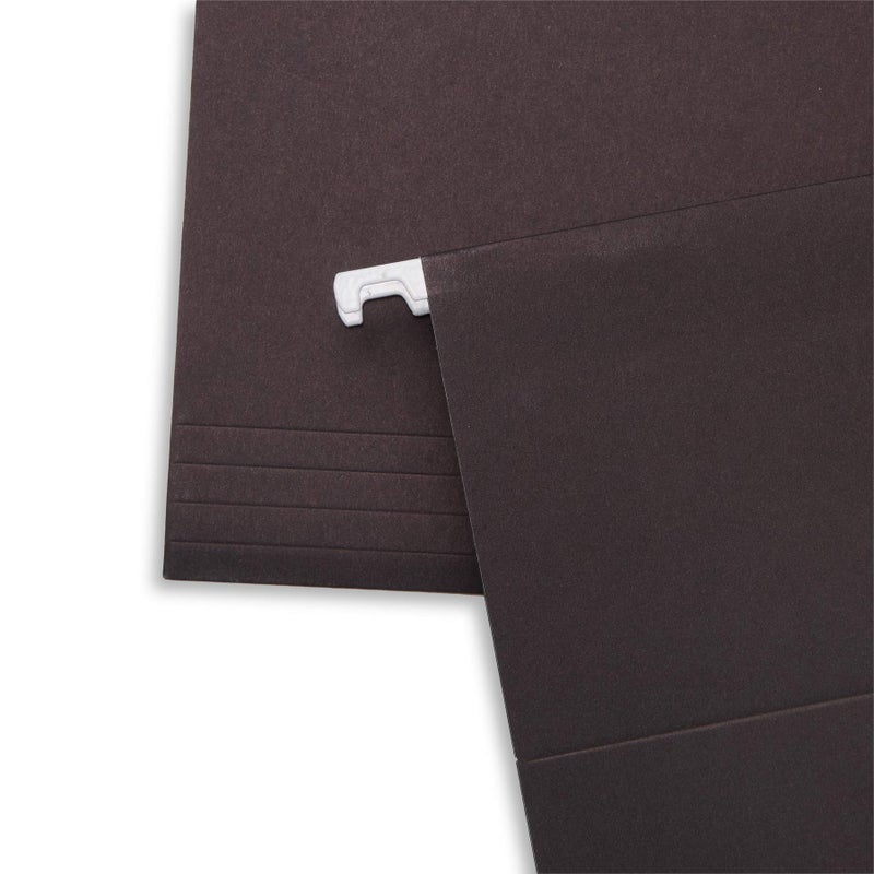 Blue Summit Supplies Hanging File Folders, 25 Reinforced Hang Folders, Designed for Home and Office Color Coded File Organization, Letter Size, Black, 25 Pack - Image 5