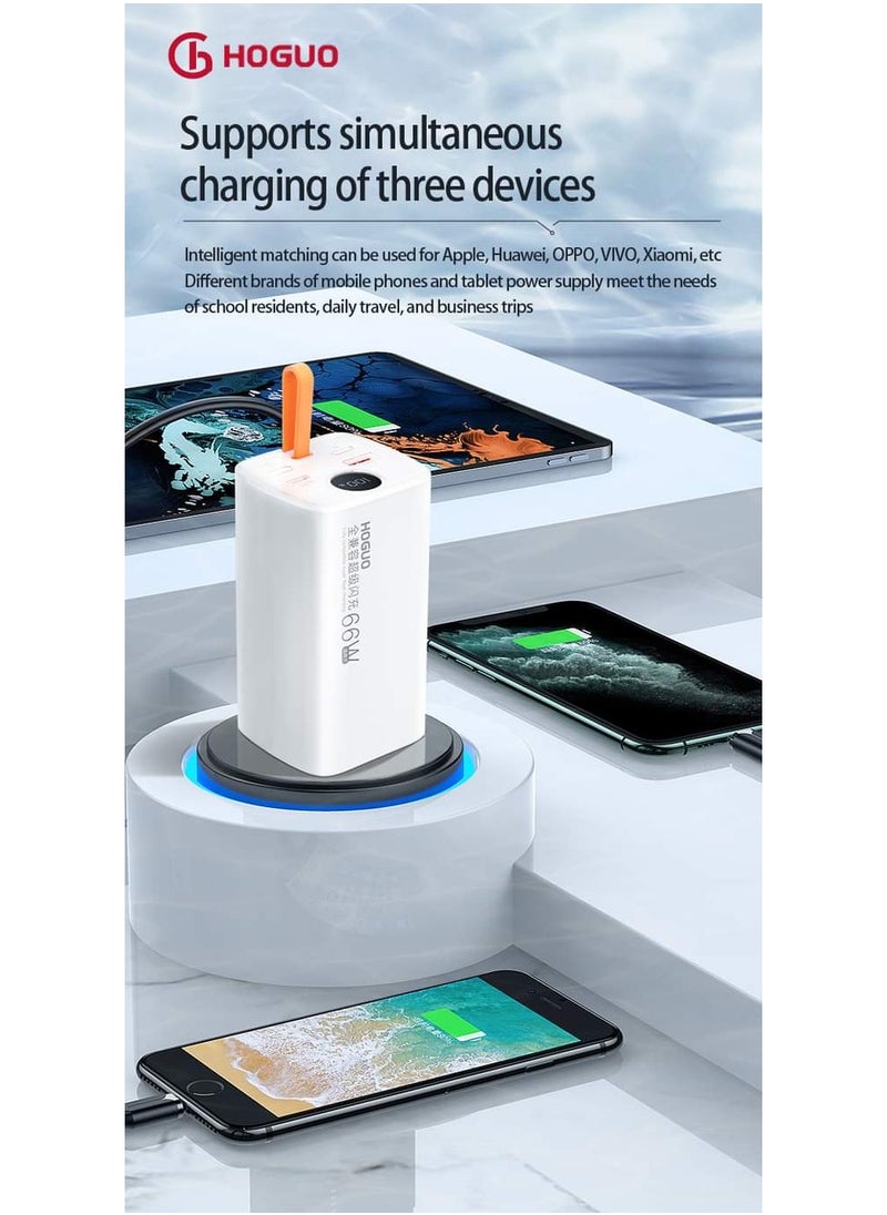 HOGUO - Hoguo Power Bank Fast Charging 20000 MAh Capable of Charging 3 Devices at The Same Time Fully Compatible Flash Charging 66 Watts Digital Display - Image 1