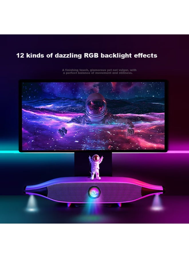 Newmine Bt529 Bluetooth Speaker, Home Desktop Computer Speaker, Gaming New Model, Deep Bass, High Power Subwoofer, Wireless, High-quality Sound - Image 1