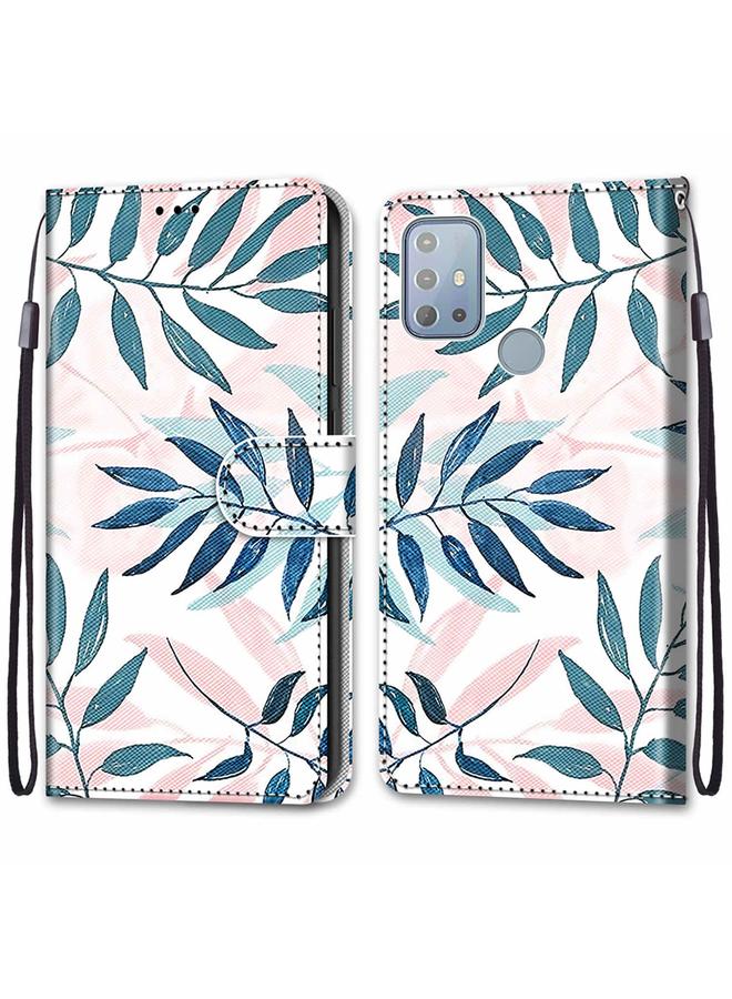 اس-توب جراب لهاتف Motorola Moto G10 / G20 / G30، جراب هاتف من الجلد الصناعي بتصميم متقاطع ملون مع حامل وفتحات للبطاقات ومحفظة وحبل تثبيت - Image 2