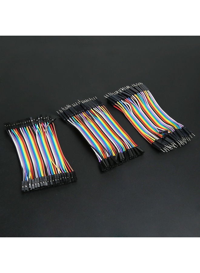 NIBEMINENT 120-Piece Color Ribbon Line Breadboard Dupont Cable Jumper Wire Multicolour - Image 2