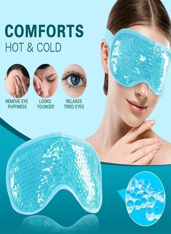 Manibam Impex Colding Ice Face Mask and Cooling Eye Mask for Puffy Eyes & Migraine Relief, Gel Eye Mask, Cool Face Masks for Dark Circles, Eye Surgery, Sleeping, Pressure, Headaches, Skin Care (EYE MAK, 1, count) - Image 5