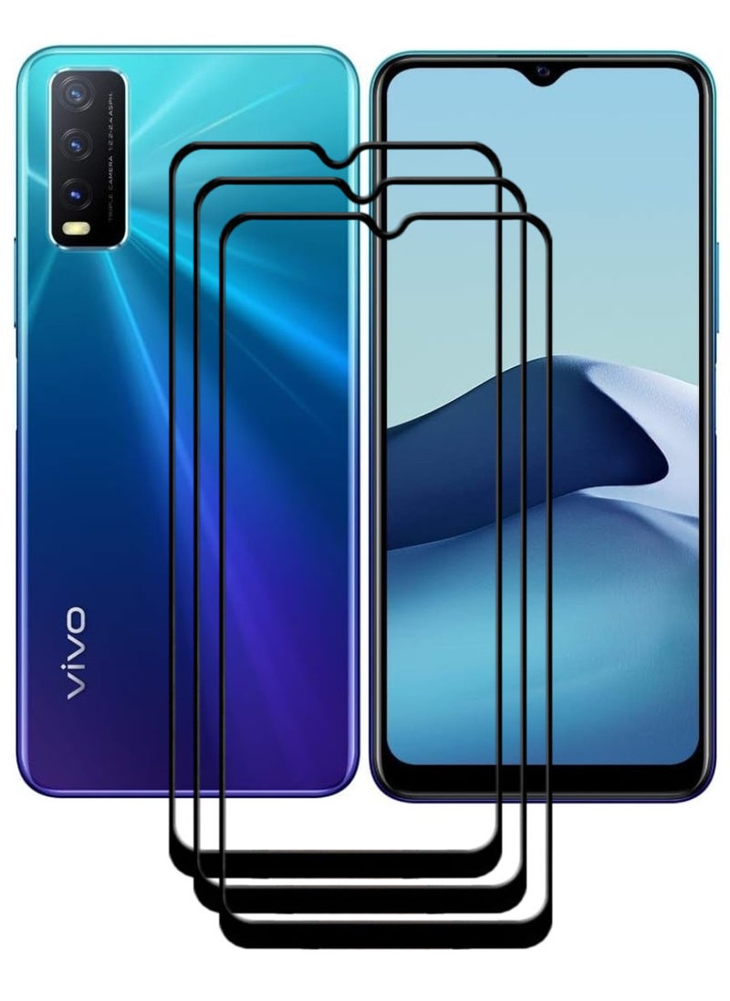 ACLIX 3 Pieces Antistatic ESD Dustproof Premium Quality High Definition Tempered Glass Screen Protector Designed For vivo Y20 - Image 1
