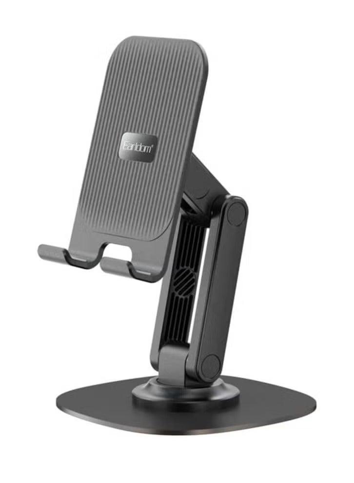 Earldom EH239 360 Degree Adjustable Foldable Desktop Phone Tablet Holder- Black - Image 1