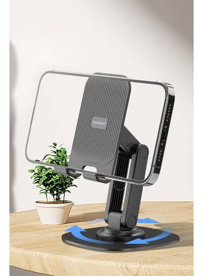 Earldom EH239 360 Degree Adjustable Foldable Desktop Phone Tablet Holder- Black - Image 2
