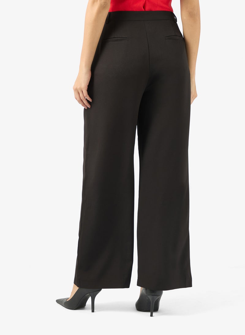 ELLA Pleat Detail Straight Pants - Image 3