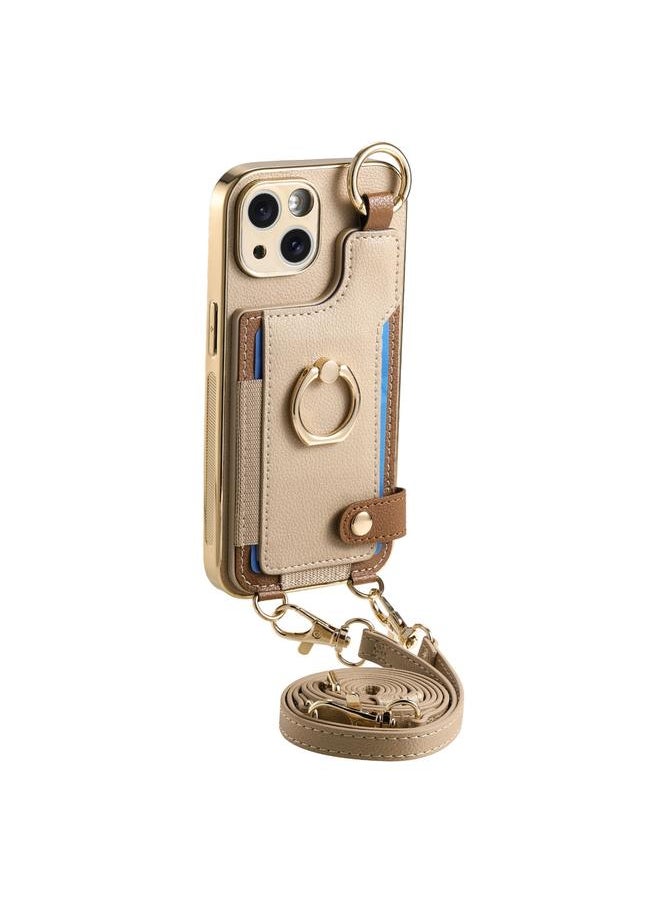 erorex Case For iPhone 15 Plus Fashion Ring Card Bag Phone Case with Hang Loop  - Image 3