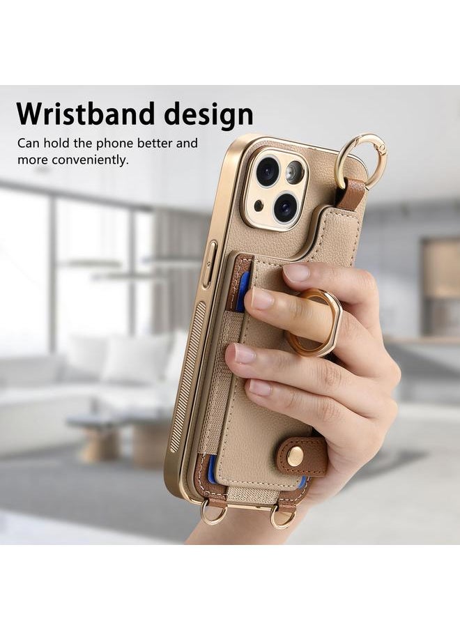 erorex Case For iPhone 15 Plus Fashion Ring Card Bag Phone Case with Hang Loop  - Image 5
