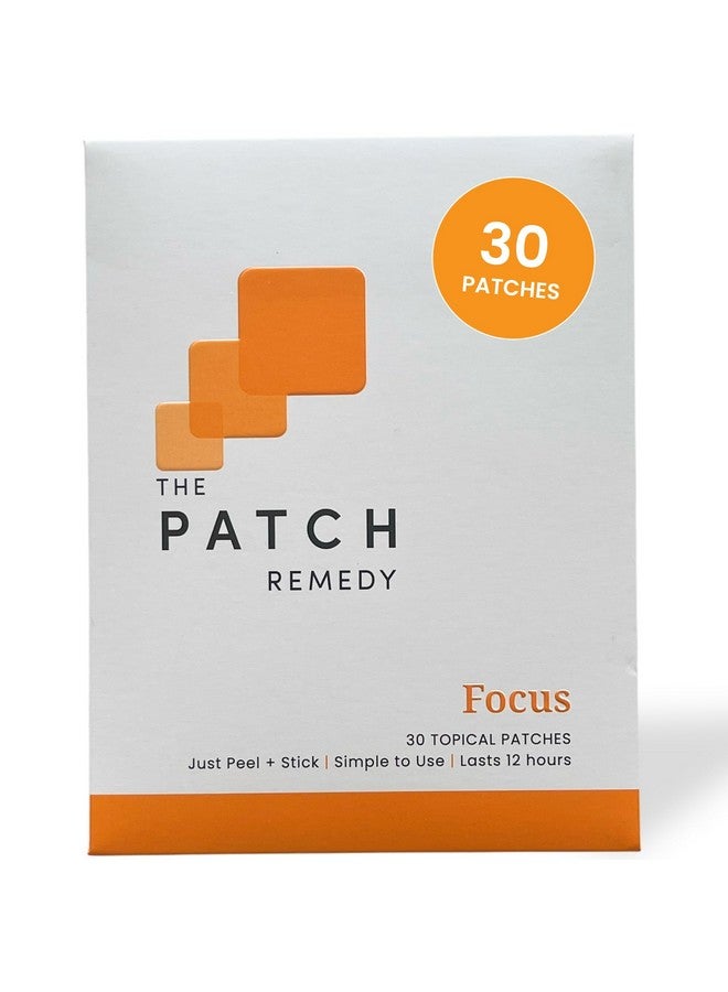 The Patch Remedy رقعة العلاج المركزة - رقعة موضعية مركزة مع الجنكة بيلوبا، وأسيتيل-إل-كارنيتين، وباكوبا مونيري، وثريونات المغنيسيوم، وكاميليا سينينسيس، 30 رقعة جلدية للبالغين والأطفال - Image 1