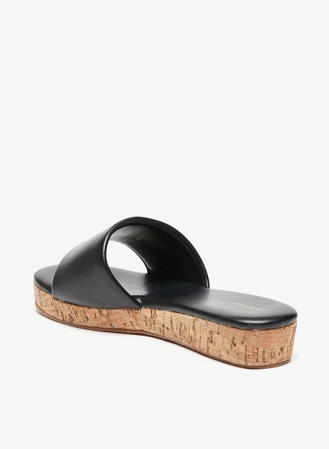 Flora Bella By Shoexpress Womens Solid Slip-On Sandals