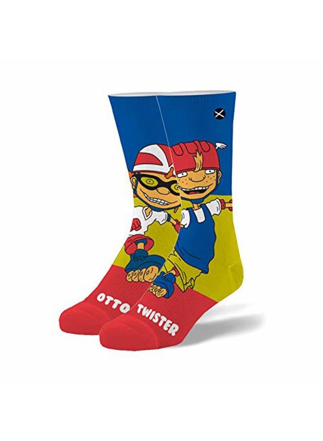 Odd Sox Men's Casual Sock, Arnold Gerald 360, Large - Image 3