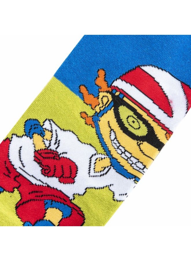 Odd Sox Men's Casual Sock, Arnold Gerald 360, Large - Image 4