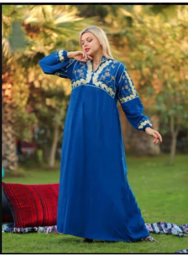 A high-quality cotton Arab jalabiya with a wonderful design, worn from 60/80 kilos  - Image 2