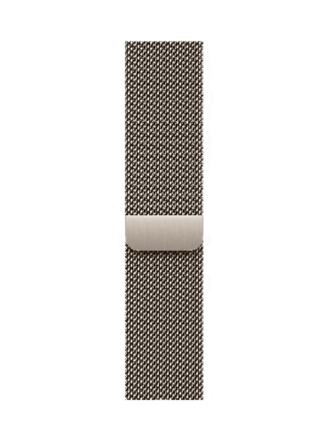 Apple Watch Series 11 GPS + Cellular 46mm (International Version) Natural Titanium Case With Natural Milanese Loop - M/L - Image 3