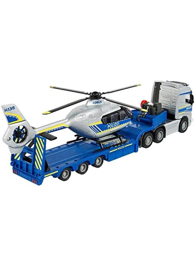 Majorette Volvo Truck Plus Airbus Police Helicopter 35 Cm With Light And Sound For Ages 3 Years Old - Image 2