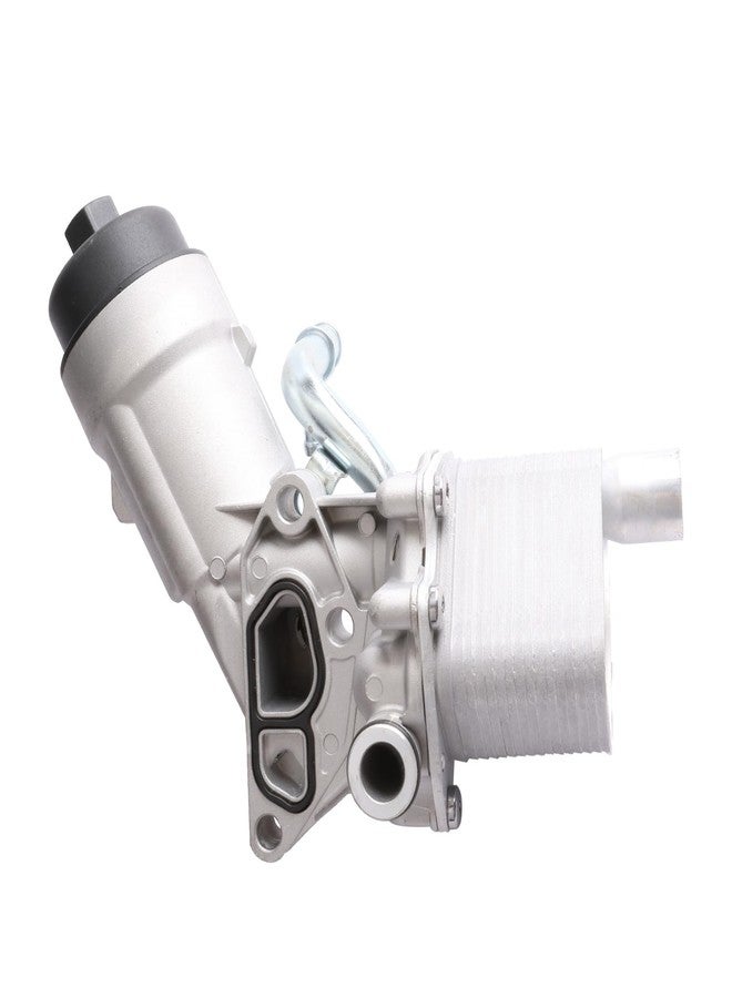 MITZONE Engine Oil Cooler Filter Housing Assembly Adapter Kit with Gaskets Cap Filter Insert Compatible with 2011-2018 1.4L Turbo Chevrolet Cruze Sonic Trax Buick Encore OE 55566784 650039 88179-91400 - Image 1