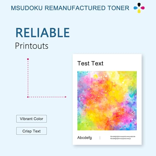 Msudoku VersaLink C400/C405 Extra High Yield Toner Cartridge 4-Pack 106R03524 106R03525 106R03526 106R03527 Replacement for Xerox VersaLink C400 C405 C400D C405N C400DN C405DN (Black, Cyan, Magenta, Yellow) - Image 5