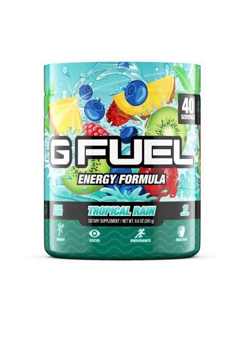 G Fuel Tropical Rain Tub (40 Servings) Elite Energy And Endurance Formula Net Wt. 9.8 Oz