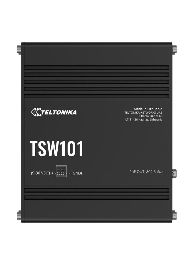TELTONIKA Multi-layer managed Switch 5 x ETH ports, 10/100/1000 Mbps, supports auto MDI/MDIX crossover [TSW101] - Image 4