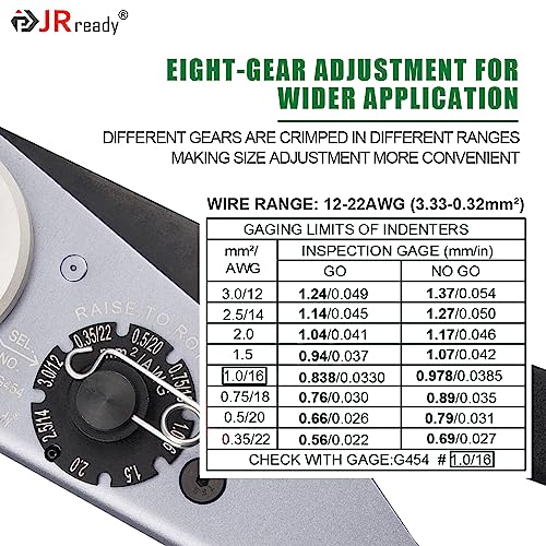 JRready ST6360 Deutsch DTM Connector Crimp Tool Kit,Deutsch Crimp Tool and 2 3 4 6 8 12 Pin Connectors With Solid Contact,Size 20 Solid Terminal 20-22AWG For Automotive Electrical Plug Connectors - Image 4