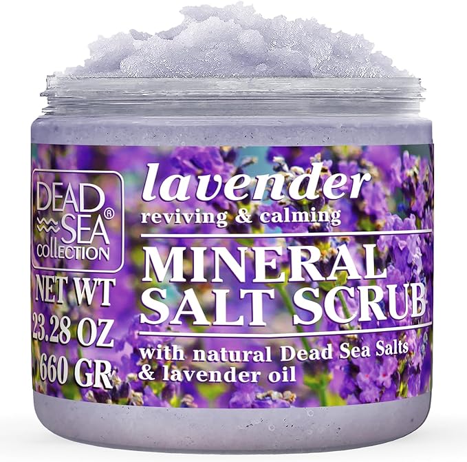 Dead Sea Collection Body Scrub with Himalayan Pink Salt and Dead Sea Minerals Hydrating Moisturising Softening Nourishing with Botanical Oils 660g - Image 1