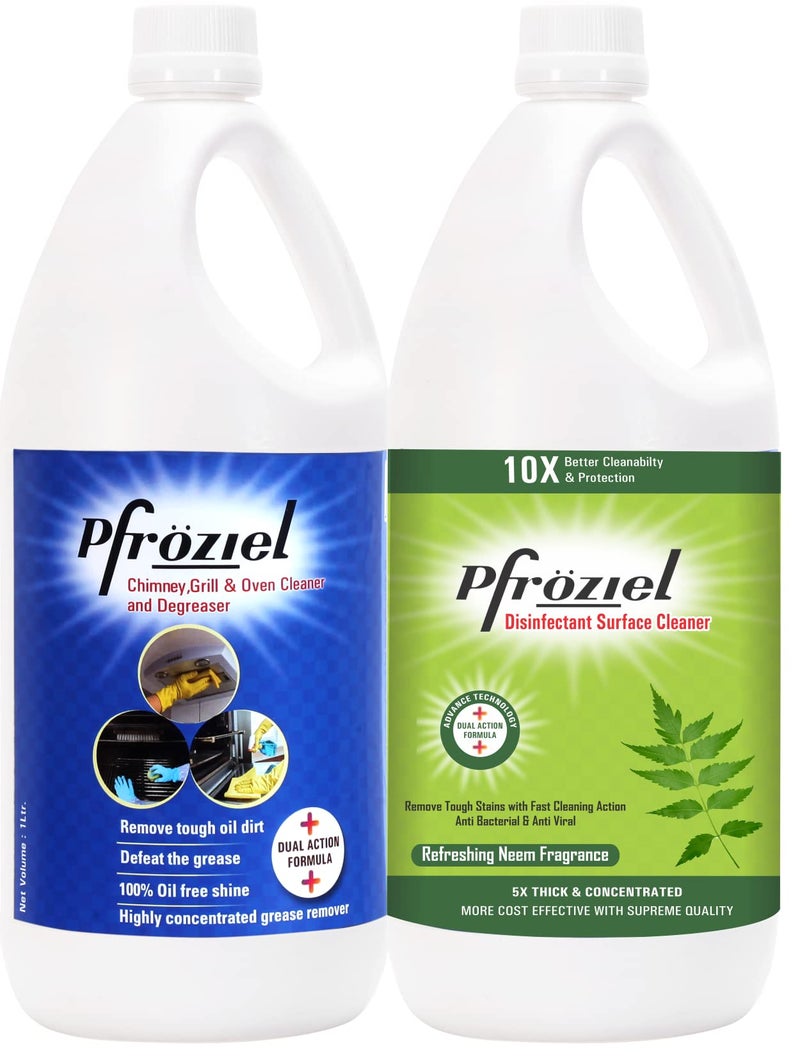 Pfroziel Chimney & Grill Cleaner Pfroziel Chimney & Grill cleaner I Removes grease/oil/stain from chimney tawa, oven, Gas stove, Griddles, Exhaust fan - Image 1