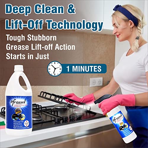 Pfroziel Chimney & Grill Cleaner Pfroziel Chimney & Grill cleaner I Removes grease/oil/stain from chimney tawa, oven, Gas stove, Griddles, Exhaust fan - Image 3