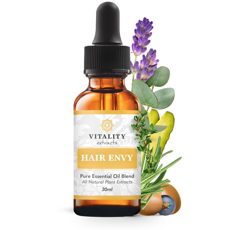 Vitality مستخلصات الحيوية - سيروم نمو الشعر الطبيعي - 100% زيوت أساسية نقية، 15 مستخلص نباتي، بدون مواد صناعية، بدون بارابين - تقوية الشعر، تقليل التكسر، تحفيز الجريبات - Image 1
