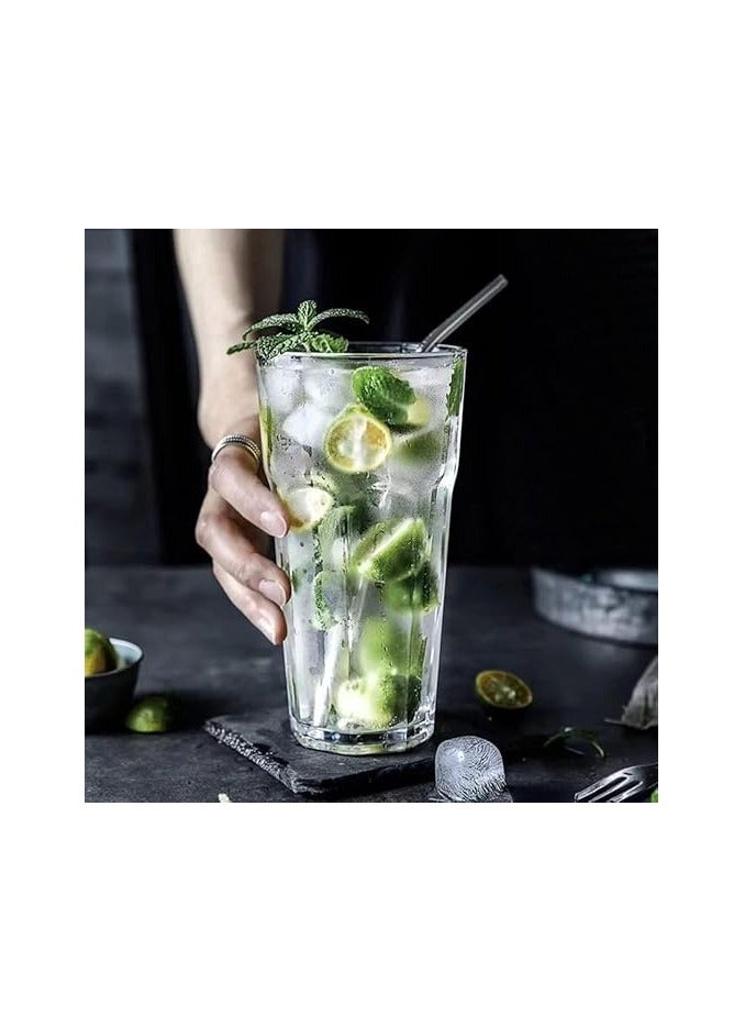 Spaceshoop Clear Plastic Tumblers Acrylic Stackable Drinking Glasses Portable Cups for Adults Kids, 380 ml Plastic Acrylic Drink Tumblers (1pc) - Image 2