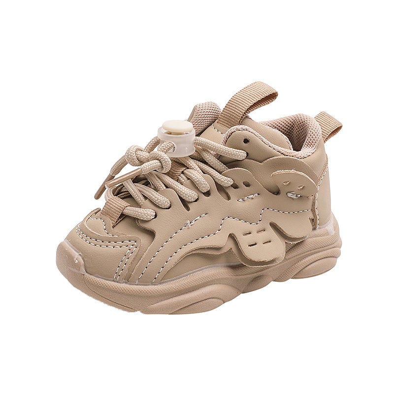 Qi Ta Dropshipping Spring/Autumn Baby Toddler Shoes, Anti-Slip Soft Sole Dad Sneakers, Breathable - Image 5