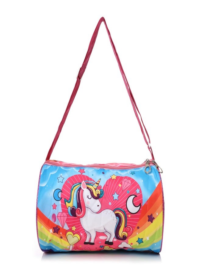Asera Duffle Bag for Kids/Boys/Girls | Whimsical and Sturdy Bag | Best for Travel and Play | Return Gifts Birthday Party for Kids (Unicorn) - Image 1