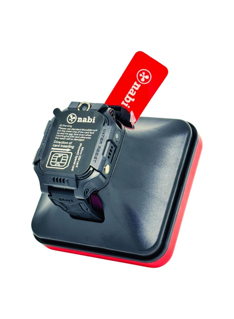 ساعة نبي الذكية للأطفال Z7A تدعم كاميرا لحماية الأطفال وتحديد مواقعهم في أي مكان عبر نظام تحديد المواقع العالمي (GPS). يمكنك تحديد موقعهم في أي وقت عن طريق توصيل الجوال بالساعة، وتدعم شريحة اتصال. - Image 4