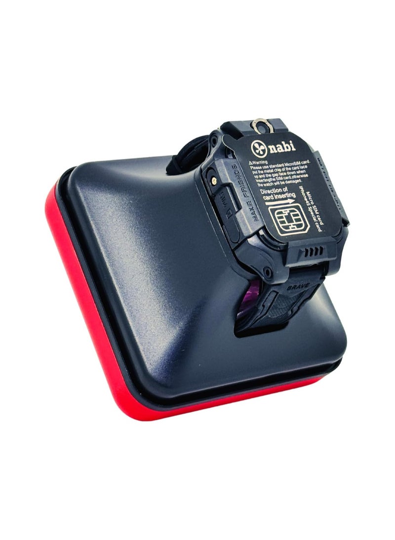 ساعة نبي الذكية للأطفال Z7A تدعم كاميرا لحماية الأطفال وتحديد مواقعهم في أي مكان عبر نظام تحديد المواقع العالمي (GPS). يمكنك تحديد موقعهم في أي وقت عن طريق توصيل الجوال بالساعة، وتدعم شريحة اتصال. - Image 5