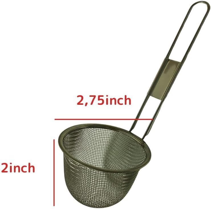 Japanese Miso Soup Bowl, Misokoshi, Miso strainer DIssolving, Soup stock strainer, Stainless Steel, 2.75 inch,small