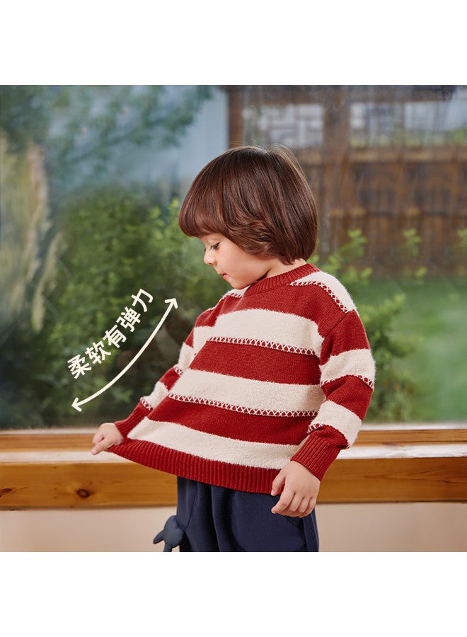 Boys' Casual Cardigan Sweater Chinese New Year Outfit Winter Warm Baby Top For Children Girls - Image 4