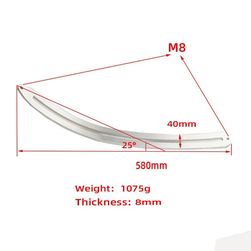 CYGOODS Car Auto Car Dent Removal Fender Damage Repair Puller Lifter Big Curved Rod Crowbar Tools Hook Rods Kit - Image 5