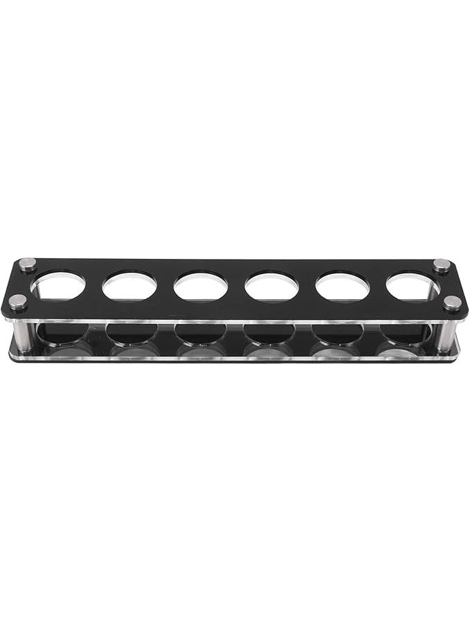 1x6 Acrylic Wine Bottle Holder Rack Decorative Stable For Home Bar - Image 1