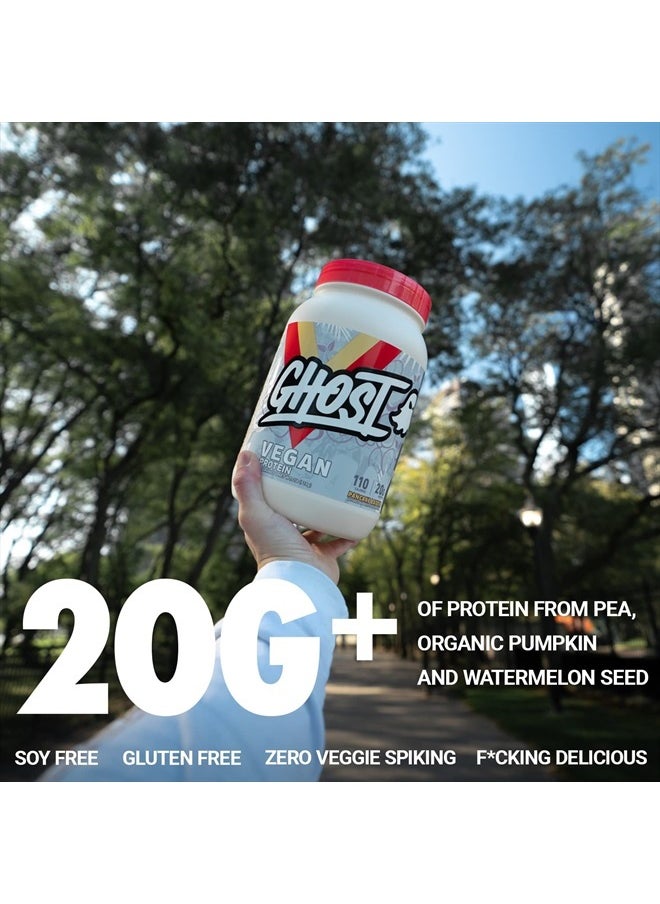 Ghost - Vegan Protein Powder, Banana Pancake Batter - 2lb, 20g of Protein - Plant-Based Pea & Organic Pumpkin Protein - ­Post Workout & Nutrition Shakes, Smoothies, & Baking - Soy & Gluten-Free - Image 1
