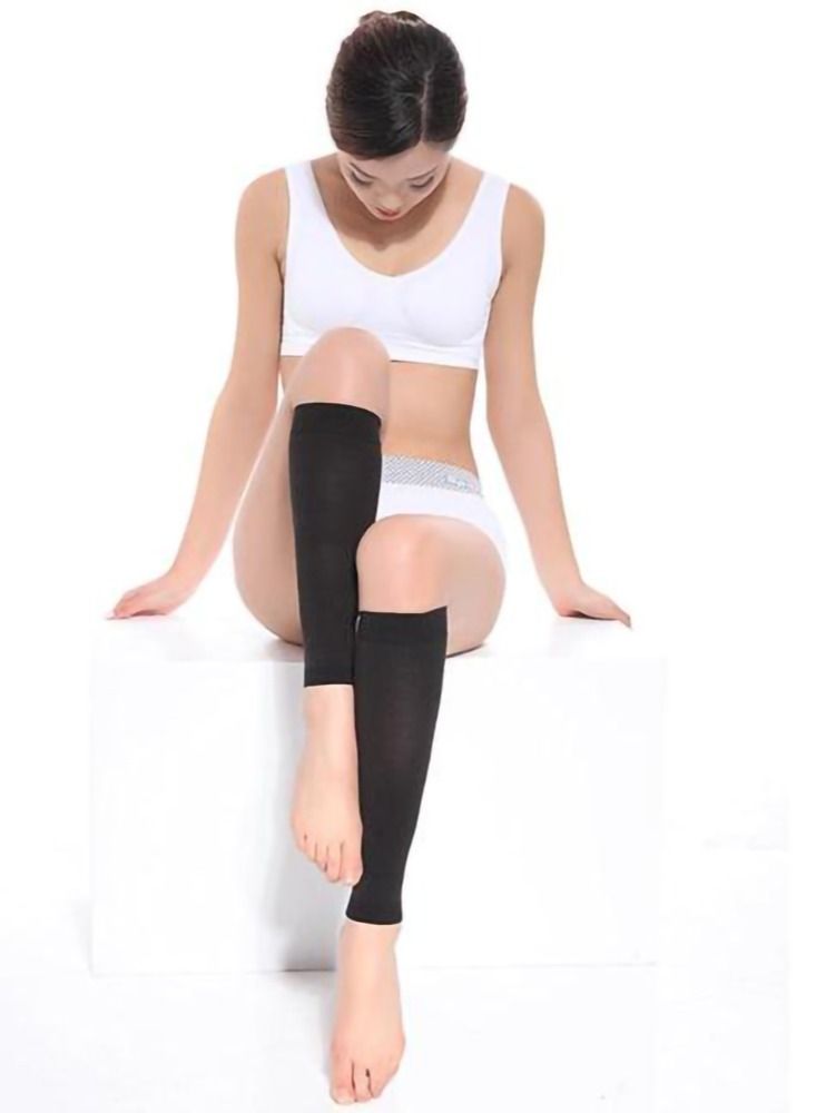 Y&D Calf Compression Socks, 1 Pair of Women Socks Mid-calf Swelling Protection Sleeve Suitable for Running, Travel, Nursing, Cycling, Etc. (15-20mmhg)  - Image 5